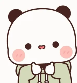 👍 052c9733 Panda, Schattig, Cartoon, Dier, Kawaii, Beer telegram sticker