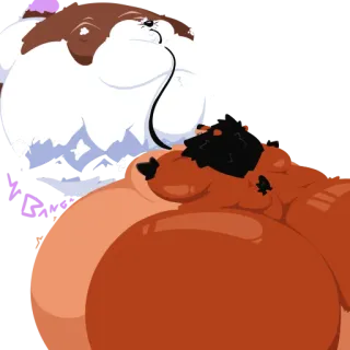 🦁 9164e2f9 толстый, собаки, мультики telegram sticker