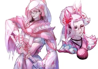 🌟 f200af98 Anime, Nhân vật, Hồng, Fantasy telegram sticker