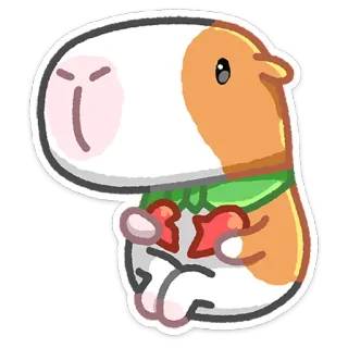 💔 1ba2041c marmut, hewan, lucu, kartun, peliharaan, binatang pengerat whatsapp sticker