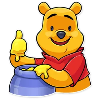 Winnie the Pooh telegram stickers