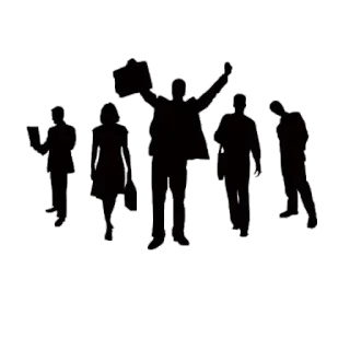 😩 19526958 business people, silhouette, achievement, success, team, workplace telegram sticker