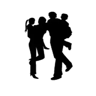 😟 c559b4f7 family, silhouette, people, love, togetherness, parents, children telegram sticker