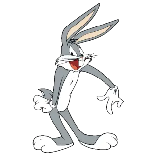 😬 73eb3d38 Bugs Bunny Looney Tunes cartoon, rabbit, looney tunes, warner bros, character whatsapp sticker