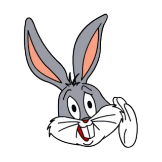 🤓 8f048f4f Bugs Bunny cartoon, rabbit, looney tunes, character, funny whatsapp sticker