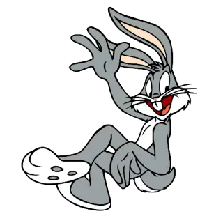 🤚 cd132e8f Bugs Bunny cartoon, character, bunny, looney tunes, warner bros, rabbit whatsapp sticker