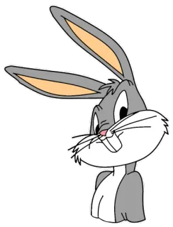 🤔 47e98be0 Bugs Bunny การ์ตูน, กระต่าย, กระต่าย, ลูนีย์ตูนส์ telegram sticker