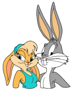 👫 bc1d410a Bugs Bunny Looney Tunes การ์ตูน, กระต่าย, บันนี่, ลูนีย์ตูนส์, โลล่า บันนี่ telegram sticker