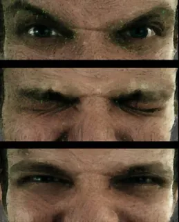 ⚖️ 9b567061 mata, kemarahan, emosi, menatap, melotot, marah, pria whatsapp sticker