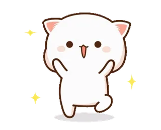 ✨ 0b57749c gato, lindo, kawaii, feliz, brillo, dibujos animados, adorable telegram sticker