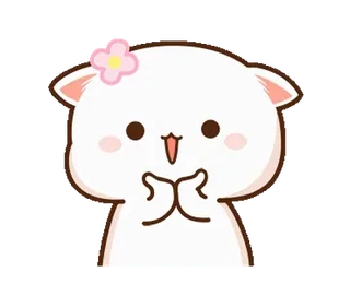 🌸 1c55e781 Dibujo animado, Lindo, Animal, Kawaii, Feliz, Flor telegram sticker