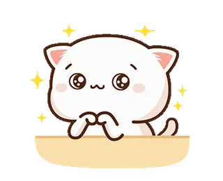 ✨ 88abf726 gato, lindo, kawaii, sticker, animal, dibujo animado telegram sticker