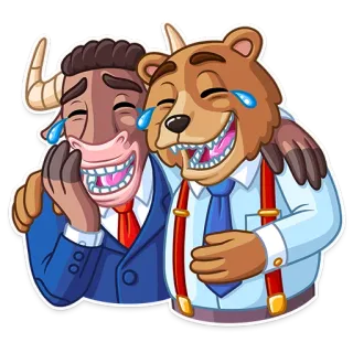 Bull & Bear telegram stickers
