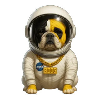 Bulldog telegram stickers