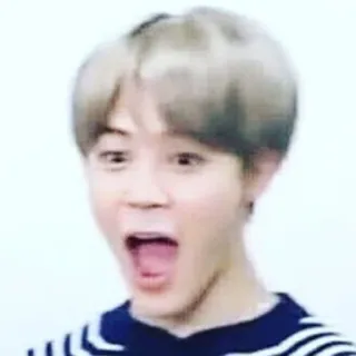 😲 49b76ad9 Jimin kpop, 反应, 表情包, 搞笑, bts, 朴智旻, 偶像 telegram sticker