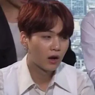 😨 4b6c9811 Suga 人物, kpop, suga, 闵玧其, bts, 歌手 telegram sticker