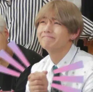 🙌 98a00c20 V kpop, bts, 泰亨, v, 偶像, 表情包, 搞笑, 娱乐 telegram sticker