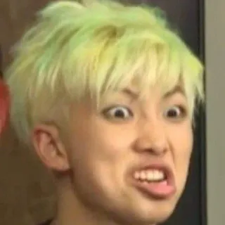 😝 9c952961 人物, 脸, 表情, 肖像, 发型 telegram sticker