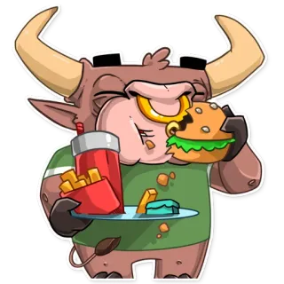 Ringo the Bull whatsapp stickers