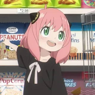 🥜 36704ff2 Anya Forger Spy x Family *2.98
SUPER
OISHII
PEANUT
Pop Corn
PREMIUM
ni
fins
M
hoco
AKES
F
11 Anime, Ragazza, Alimentari, Shopping, Personaggio, Anya, Spy x Family whatsapp sticker