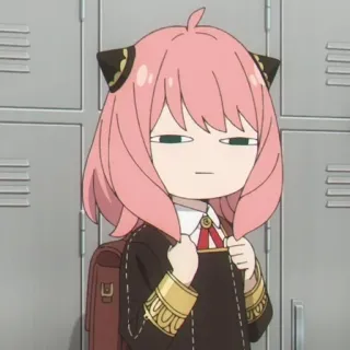 😾 71f14127 Anya Forger Spy x Family Anya Forger, Spy x Family, anime, manga, carino, espressione, sticker whatsapp sticker