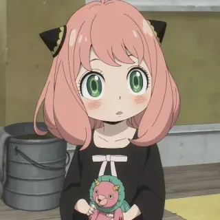 😦 74656931 Anya Forger Spy x Family Anime, Personaggio, Fan art, Carino, Manga, Cartone animato whatsapp sticker