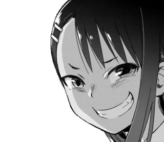 😁 3b12178c Nagatoro Don't Toy With Me, Miss Nagatoro アニメ, マンガ, 笑顔, キャラクター, ナナシ, 可愛い telegram sticker