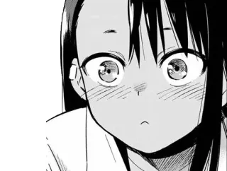 😐 85019d17 Nagatoro Don't Toy with Me, Miss Nagatoro ナガトロ, アニメ, 漫画, 可愛い, 女の子, 表情, イジらないで、長瀞さん, 長瀞さん telegram sticker