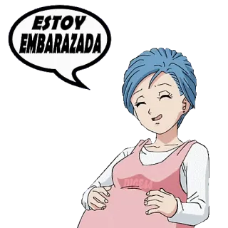 🤰 8ed0fd31 Bulma Dragon Ball ESTOY EMBARAZADA ตั้งครรภ์, บูลม่า, ดราก้อนบอล, อนิเมะ, มังงะ, การ์ตูน telegram sticker