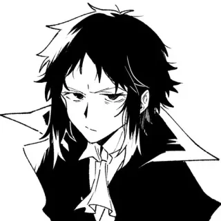 😒 0009d7df Akutagawa Bungo Stray Dogs Anime, Manga, Akutagawa, Bungo Stray Dogs telegram sticker