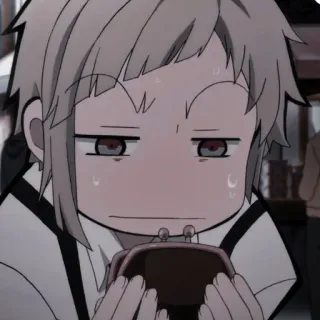 🤨 2d1f7ba5 Anime, besorgt, schwitzend, niedlich, Chibi telegram sticker