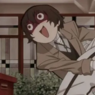😃 856b9081 Osamu Dazai Bungo Stray Dogs Anime, BSD, Manga, Dazai, Humor, Lustig telegram sticker