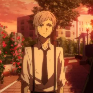 ☄ 98dc1363 Atsushi Nakajima Bungou Stray Dogs Anime, Manga, Atsushi, Nakajima, Bungou Stray Dogs, Personnage telegram sticker