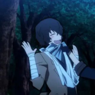 ☄ f07b5318 Dazai Osamu Bungo Stray Dogs Anime, Dazai Osamu, Bandages, Bungo Stray Dogs, Personnage telegram sticker
