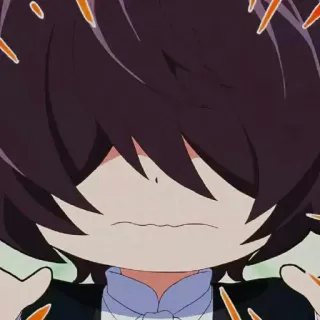 💛 057eec33 Аниме, Злой, Мультфильм, Милый, Стресс telegram sticker