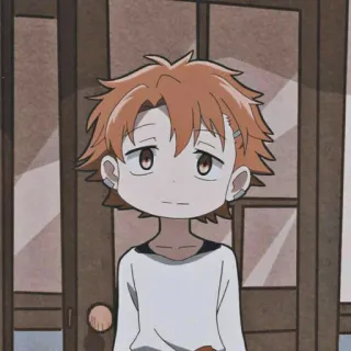 💛 32fb5a90 Аниме, Мальчик, Ребенок, Мультфильм, Милый, Иллюстрация telegram sticker