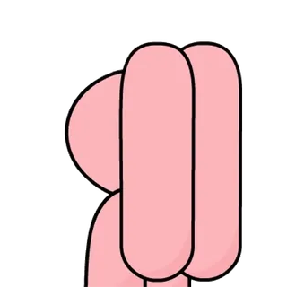 😒 b1f260af средний палец, оскорбительный жест, оскорбление, грубый, розовый, жест рукой whatsapp sticker