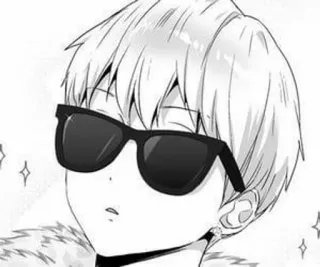 😎 2361c52e 动漫, 漫画, 太阳镜, 男孩, 卡通 telegram sticker