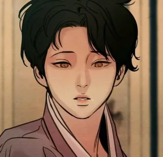 🥴 4ca11641 漫画, 肖像, 亚洲, 角色, 帅气, 艺术, 插画 telegram sticker