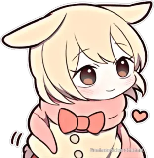 🥰 0888bb21 animestickerchannel Anime, Kawaii, Mignon, Chibi, Personnage, Sticker telegram sticker
