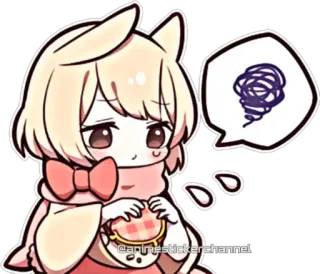 🙁 350d3860 animestickerchannel Anime, Dessin animé, Mignon, Triste, Portefeuille, Confusion, Kawaii telegram sticker