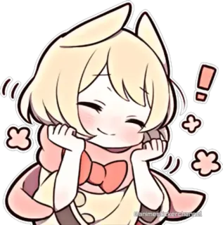 🥰 60c343cc Anime, Dessin animé, Kawaii, Mignon, Chibi, Joyeux telegram sticker