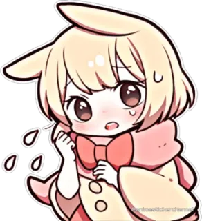 🥺 93bb0c6e Animé, Mignon, Chibi, Dessin animé, Kawaii telegram sticker