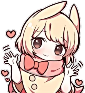 ☺️ eeaabb4d kawaii, mignon, autocollant, dessin animé, animé, illustration, chibi telegram sticker