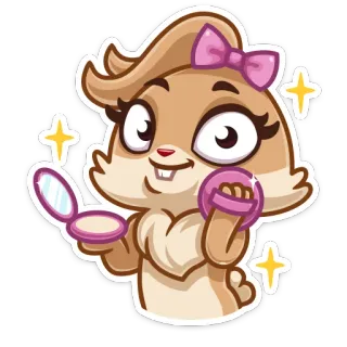 💄 6058b231 만화, 토끼, 메이크업, 뷰티, 동물, 귀여운, 화장품 telegram sticker