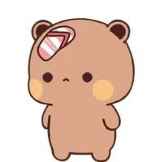 🌟 e1535e5a bear, cartoon, cute, bandaid, injured whatsapp sticker