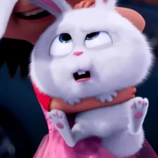 🐰 62ad526e Snowball The Secret Life of Pets królik, słodki, zwierzę, kreskówka, uroczy whatsapp sticker