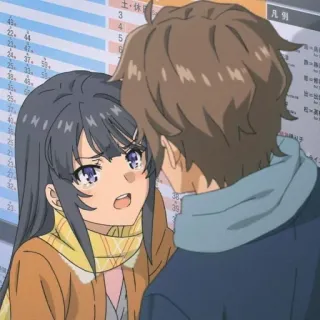 🐰 b2bc39d4 Anime, Couple, Romance, Personnages, Dessin animé whatsapp sticker