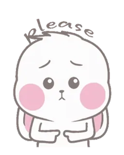 🥺 06198f40 coniglio, triste, carino, kawaii, adesivo, animale whatsapp sticker