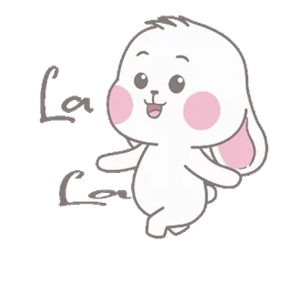 🚶‍♂️ 538c000f carino, coniglio, animale, coniglio, cartone animato, adesivo whatsapp sticker